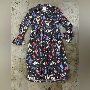 Anorak Love Print Love Planet Midi-dress Size 10